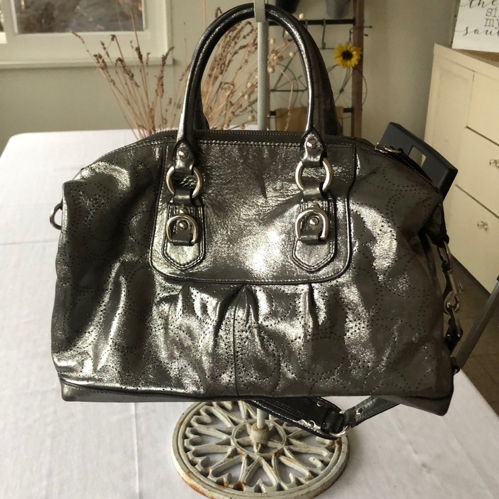 Coach (Genuine)  metallic bag
